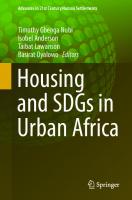 Housing and SDGs in Urban Africa (Advances in 21st Century Human Settlements)
 9813344237, 9789813344235