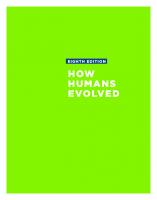 How Humans Evolved [8 ed.]
 9780393603453, 9780393630114