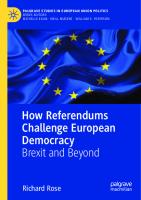 How Referendums Challenge European Democracy: Brexit and Beyond (Palgrave Studies in European Union Politics)
 3030441164, 9783030441166