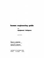 Human Engineering Guide for Equipment Designers [2nd ed., 4th printing, Reprint 2020]
 9780520333888