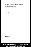 Hume, Reason and Morality: A Legacy of Contradiction (Routledge Studies in Eighteenth-Century Philosophy)
 0415331803, 9780415331807