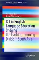 ICT in English Language Education: Bridging the Teaching-Learning Divide in South Asia (SpringerBriefs in Education)
 9811690049, 9789811690044