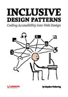 Inclusive design patterns : coding accessibility into web design
 9783945749432, 3945749433