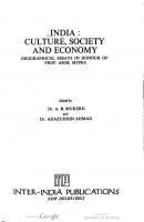 India : culture, society, and economy : geographical essays in honour of Prof. Asok Mitra