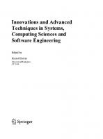 Innovations and Advanced Techniques in Systems, Computing Sciences and Software Engineering
 1402087349, 9781402087349