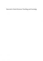 Innovative Social Sciences Teaching and Learning: Facilitating Students' Personal Growth and Career Success
 3031414519, 9783031414510