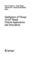 Intelligence of Things: AI-IoT Based Critical-Applications and Innovations (AIoT Innovation)
 3030827992, 9783030827991