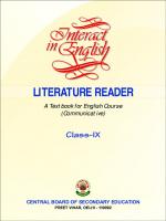 Interact in English: Literature Reader - A Textbook for English Course (Communicative), Class 9 [9]