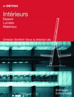 Intérieurs: Espace, Lumière, Matériaux
 9783034615020