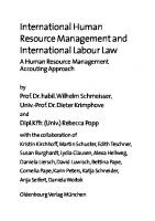 International Human Resource Management and International Labour Law: A Human Resource Management Accounting Approach
 9783486721195, 9783486716498