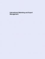 International marketing and export management [Eighth edition]
 9781292016924, 9781292016955, 1292016922