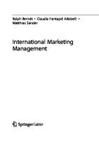 International Marketing Management
 3662667991, 9783662667996
