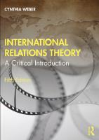 International Relations Theory: A Critical Introduction [5 ed.]
 0367442698, 9780367442699