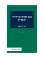International tax primer [Third edition.]
 9789041159755, 9041159754, 9789041159816, 9041159819, 9789041167989, 9041167986