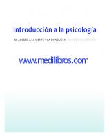Introduccion a la psicologia