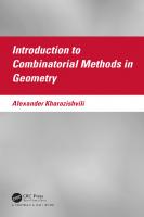 Introduction to Combinatorial Methods in Geometry [1 ed.]
 1032594705, 9781032594705