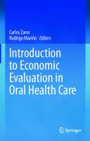 Introduction to Economic Evaluation in Oral Health Care
 3030962881, 9783030962883