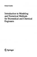 Introduction to Modeling and Numerical Methods for Biomedical and Chemical Engineers
 3030764486, 9783030764487