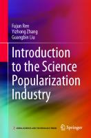 Introduction to the Science Popularization Industry
 9811637199, 9789811637193