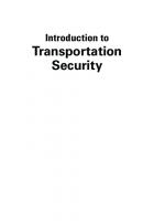 Introduction to Transportation Security
 9781439845790, 1439845794