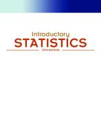 Introductory Statistics (10th Edition)
 9780321989178