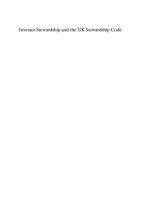 Investor Stewardship and the UK Stewardship Code: The Role of Institutional Investors in Corporate Governance
 3030871517, 9783030871512