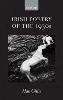 Irish Poetry of the 1930s
 0199277095, 9780199277094