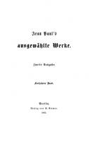 Jean Paul’s ausgewählte Werke: Band 15 Dr. Katzenbergers Badereise; nebst einer Auswahl verbesserter Werkchen [2. Ausg. Reprint 2018 ed.]
 9783111453262, 9783111085852