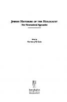 Jewish Histories of the Holocaust: New Transnational Approaches
 9781782384427