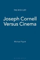 Joseph Cornell Versus Cinema
 9781472544728, 9781472503527