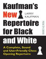 Kaufman's New Repertoire for Black and White
 9056918621, 9789056918620