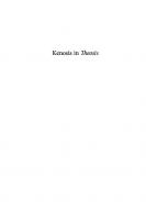 Kenosis in Theosis: An Exploration of Balthasar’s Theology of Deification
 9781532693687, 9781532693694, 9781532693700