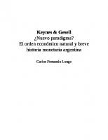 Keynes y Gessell. Un nuevo paradigma
 978-987-01-1904-3