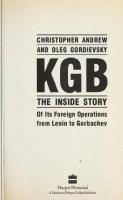 KGB - Inside Story of Its Foreign Operations from Lenin to Gorbachev
 0060166053, 0060921099