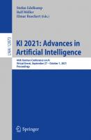 KI 2021: Advances in Artificial Intelligence: 44th German Conference on AI, Virtual Event, September 27 – October 1, 2021, Proceedings (Lecture Notes in Computer Science)
 303087625X, 9783030876258