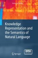 Knowledge Representation and the Semantics of Natural Language (Cognitive Technologies)
 3540244611, 9783540244615