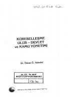 Küreselleşme Ulus-Devlet ve Kamu Yönetimi Örsan Ö. Akbulut [1, 1 ed.]
 9789758918126