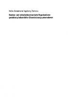 Kunden- und mitarbeiterorientierte Organisationsgestaltung industrieller Dienstleistungsunternehmen (German Edition)
 9783835001343, 3835001345
