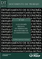 La economía peruana en vísperas del bicentenario de la independencia