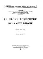 La flore forestière de la côte d'ivoire 2. [2, 2. éd. rév. ed.]