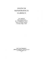 L’amant resuscité de la mort d’amour: En 5 livres [[Reprint of the ed. Lyon 1558]. Reprint 2018]
 9783111728063, 9783111051116