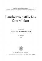 Landwirtschaftliches Zentralblatt / Abteilung II. Pflanzliche Produktion: Jahrgang 8, Heft 3 März 1963 [Reprint 2021 ed.]
 9783112578223, 9783112578216