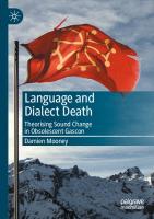 Language and Dialect Death: Theorising Sound Change in Obsolescent Gascon
 303151100X, 9783031511004