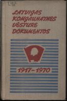 Latvijas komjaunatnes vēsture dokumentos 1917—1970