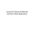 Layered 2D Materials And Their Allied Application
 9781119655206, 111965520X