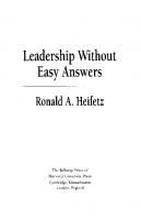 Leadership Without Easy Answers
 9780674038479