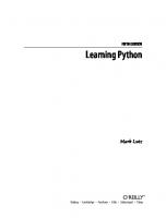 Learning Python, 5th Edition [5th edition]
 9781449355739, 1331341361, 1449355730