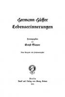 Lebenserinnerungen [Neue Ausg. Mit Personenregister. Reprint 2019 ed.]
 9783111508023, 9783111140827