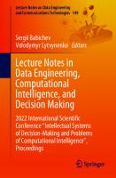 Lecture Notes in Data Engineering, Computational Intelligence, and Decision Making: 2022 International Scientific Conference "Intellectual Systems of ... and Communications Technologies, 149)
 3031162021, 9783031162022