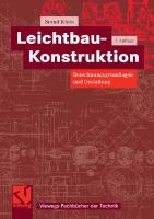 Leichtbau-Konstruktion
 3834802719, 9783834802712